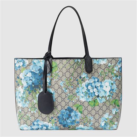 gucci floral tote bags|gucci embossed leather tote bag.